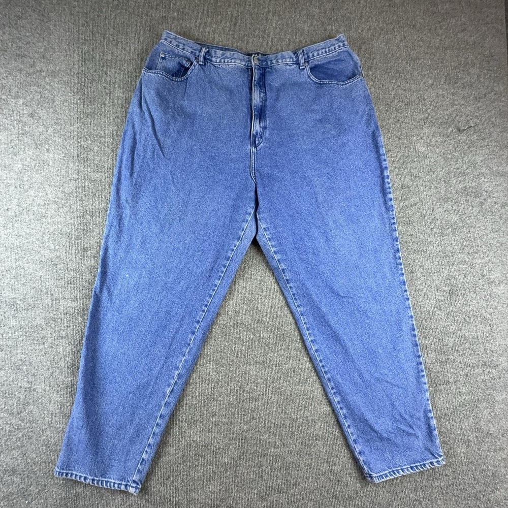 L.A. Blues Jeans Womens 28 Plus Medium Wash Blue High Rise Relaxed Mom Denim